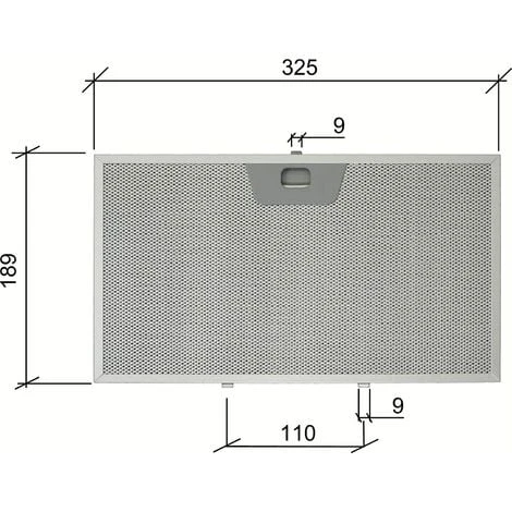 Filtro Cappa Alluminio Metallico Antigrasso Mm 325 X 189 X 8 Faber 4268962 INCA SMART PLUS 4 Filtro Cappa Alluminio Metallico Antigrasso Mm 325 X 189 X 8 Faber 4268962 INCA SMART PLUS - immagine 2
