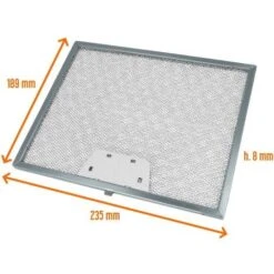 Filtro Cappa Metallico Alluminio Antigrasso 235x189x8 Mm FABER ARISTON ELICA TURBOAIR 7 Filtro Cappa Metallico Alluminio Antigrasso 235x189x8 Mm FABER ARISTON ELICA TURBOAIR -Negozio Di Elettrodomestici 24635910 2