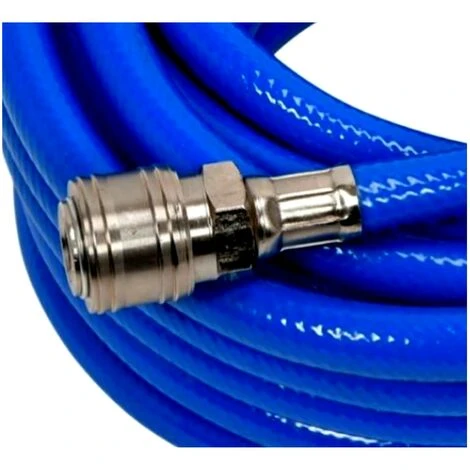 TUBO ARIA COMPRESSA FLESSIBILE PER COMPRESSORE 18 MT RACCORDO RAPIDO 1/4″ 4 TUBO ARIA COMPRESSA FLESSIBILE PER COMPRESSORE 18 MT RACCORDO RAPIDO 1/4″ - immagine 2