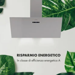 Klarstein Silver Lining 90, Cappa Aspirante, 90 Cm, 568m³/h , EEK A, Acciaio Inox -Negozio Di Elettrodomestici 27421853 3