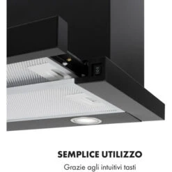 Klarstein Mariana 60 Cappa A Schermo Piatto 500 M³/h Di Scarico LED -Negozio Di Elettrodomestici 30541324 4