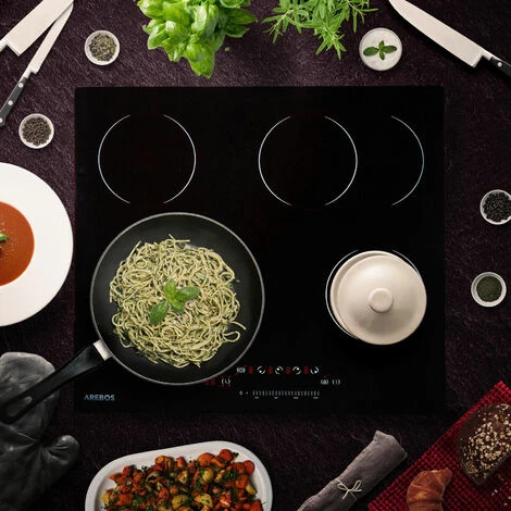 AREBOS Piano Cottura In Vetroceramica 4 Zone Di Cottura 59 Cm 7200W 4 AREBOS Piano Cottura In Vetroceramica 4 Zone Di Cottura 59 Cm 7200W - immagine 2