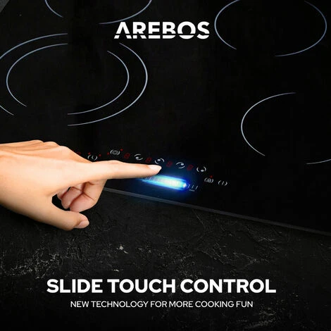 AREBOS Piano Cottura In Vetroceramica 4 Zone Di Cottura 59 Cm 7200W 7 AREBOS Piano Cottura In Vetroceramica 4 Zone Di Cottura 59 Cm 7200W - immagine 5