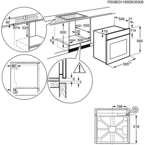 Electrolux ROB3201AOR Forno Elettrico Multifunzione Da Incasso Capacita' 72 Litri Classe Energetica A 6 Programmi InfiSpace Aqua Cleaning 60 Cm Nero 7 Electrolux ROB3201AOR Forno Elettrico Multifunzione Da Incasso Capacita' 72 Litri Classe Energetica A 6 Programmi InfiSpace Aqua Cleaning 60 Cm Nero - immagine 5