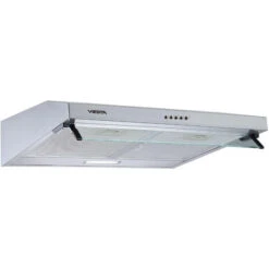 Sottostruttura VIESTA VDU608080SR - Cappa 60 Cm - Cappa Da Incasso A Parete E LED - Funzione Di Scarico E Ricircolo - Acciaio Inox