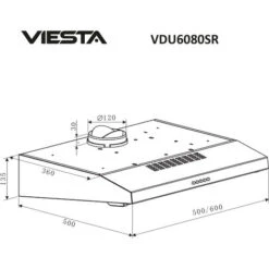 Sottostruttura VIESTA VDU608080SR - Cappa 60 Cm - Cappa Da Incasso A Parete E LED - Funzione Di Scarico E Ricircolo - Acciaio Inox 10 Sottostruttura VIESTA VDU608080SR - Cappa 60 Cm - Cappa Da Incasso A Parete E LED - Funzione Di Scarico E Ricircolo - Acciaio Inox -Negozio Di Elettrodomestici 33896125 4