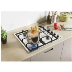 Candy CHG6LX Piano Cottura A Gas Su Metallo 4 Zone Manopola Inox Lateral Inox Griglie In Ghisa 60 Cm 4 Livelli Di Potenza Inox/Lamiera -Negozio Di Elettrodomestici 35008214 5