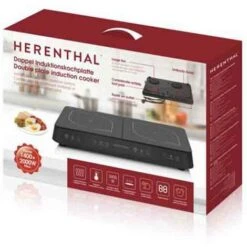 Piastra Induzione 2 Fuochi Portatile Da 2000W Con Controllo Indipendente E Timer -Negozio Di Elettrodomestici 35396411 5