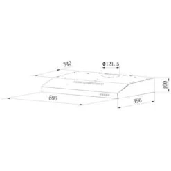 Cappuccio Visiera 60cm 348m3/h Nero - Rhc638/1pn - Rosieres -Negozio Di Elettrodomestici 35449157 3