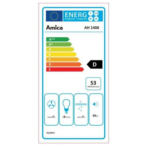 Cappuccio Visiera 60cm 66db 195m3/h Acciaio Inox - Ah1416 - Amica 4 Cappuccio Visiera 60cm 66db 195m3/h Acciaio Inox - Ah1416 - Amica - immagine 2