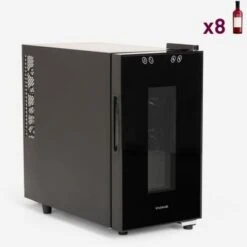 Cantinetta Per Vino Frigo 8 Bottiglie LED Singola Zona Bacchus VIII