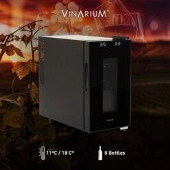 Cantinetta Per Vino Frigo 8 Bottiglie LED Singola Zona Bacchus VIII -Negozio Di Elettrodomestici 39837424 4