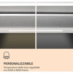 Klarstein Mariana Neo 60, Cappa A Schermo Piatto, 60 Cm, Scarico, LED, 640 M³/h -Negozio Di Elettrodomestici 42753522 3