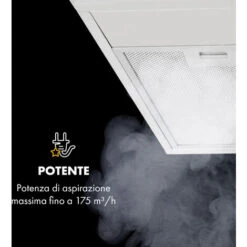 Klarstein Contempo 90, Cappa Aspirante, 175m³/h, LED, Acciaio Inox, Acrilico, Nero -Negozio Di Elettrodomestici 47683328 4