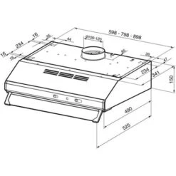 Smeg KSEC81XE2 Cappa Da Incasso A Vista Aspirante Estetica Universale Classe Energetica D 3 Velocita' Illuminazione LED 80 Cm Acciaio Inox 6 Smeg KSEC81XE2 Cappa Da Incasso A Vista Aspirante Estetica Universale Classe Energetica D 3 Velocita' Illuminazione LED 80 Cm Acciaio Inox -Negozio Di Elettrodomestici 50194328 2