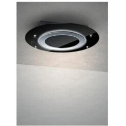 Baraldi 01CMTFR090STB90 Cappa A Soffitto Comet Free Classe Energetica A 4 Velocita' Comandi Da Remoto Con Telecomando 90 Cm Nero/Inox