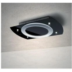 Baraldi 01NIMFR090STB90 Cappa Da Soffitto Nima Free Classe Energetica A 4 Velocita' Comandi Da Remoto Con Telecomando E Smartphone 90 Cm Nero/inox