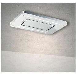 Baraldi 01STVSO090STW80 Cappa Da Soffitto Stivia 4 Velocita' Comandi Da Remoto Con Telecomando 90 Cm Bianco/Inox