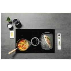 Elica NIKOLATESLA SWITCH BL/F/80 Piano Cottura Aspirante A Induzione Con Cappa Filtrante Integrata 4 Zone 83 Cm Comandi Touch Control 550 M3/h Vetro Nero PRF0146210A -Negozio Di Elettrodomestici 50248143 3