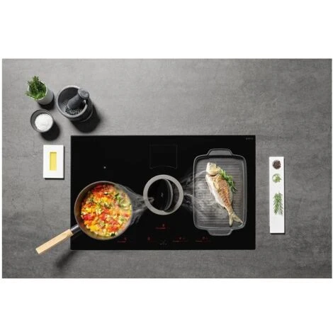 Elica NIKOLATESLA SWITCH BL/A/83 Piano Cottura Aspirante A Induzione Con Cappa Aspirante Integrata 4 Zone 83 Cm Comandi Touch Control 630 M3/h Vetro Nero PRF0146212A 5 Elica NIKOLATESLA SWITCH BL/A/83 Piano Cottura Aspirante A Induzione Con Cappa Aspirante Integrata 4 Zone 83 Cm Comandi Touch Control 630 M3/h Vetro Nero PRF0146212A - immagine 3