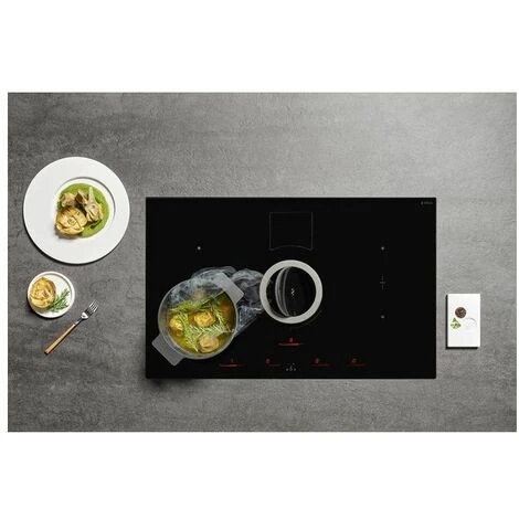 Elica NIKOLATESLA SWITCH BL/A/83 Piano Cottura Aspirante A Induzione Con Cappa Aspirante Integrata 4 Zone 83 Cm Comandi Touch Control 630 M3/h Vetro Nero PRF0146212A 6 Elica NIKOLATESLA SWITCH BL/A/83 Piano Cottura Aspirante A Induzione Con Cappa Aspirante Integrata 4 Zone 83 Cm Comandi Touch Control 630 M3/h Vetro Nero PRF0146212A - immagine 4