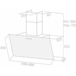 Elica SHIRE BK/A/90 Cappa A Parete Aspirante Comandi Touch Control 90 Cm Classe Energetica A+++ 650 M3/h Vetro Nero PRF0119829A -Negozio Di Elettrodomestici 50248325 3
