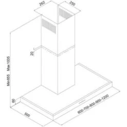 Silverline 3170.6.733.04 Cappa A Parete Aspirante Classe Energetica C 3 Velocità Portata 562m3/h 60cm Nero -Negozio Di Elettrodomestici 50249501 2