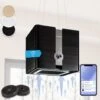 Klarstein Futurelight Smart - Cappa Aspirante A Isola, Ricircolo, 420 M³/h, LED, Acciaio Inox -Negozio Di Elettrodomestici 50821644 1