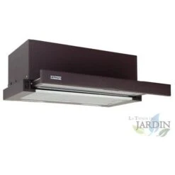 Cappuccio Telescopico Rifinito In Marrone Orbegozo. Motore Da 65 W. Classe Energetica D. 2 Filtri Estraibili.