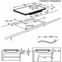 Electrolux EIL83443BW Serie 600 Bridge Piano Cottura A Induzione 4 Zone 80 Cm Comandi Slider Touch Bianco 9 Electrolux EIL83443BW Serie 600 Bridge Piano Cottura A Induzione 4 Zone 80 Cm Comandi Slider Touch Bianco -Negozio Di Elettrodomestici 53831243 3