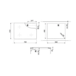 Smeg Piano Cottura Induzione Universal SI1M7743B 70 Cm Nero -Negozio Di Elettrodomestici 55946524 2