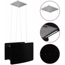 Nova Cappa Da Cucina Ad Isola Sospesa LCD Sensore In Vetro Temperato -Negozio Di Elettrodomestici 56127134 2