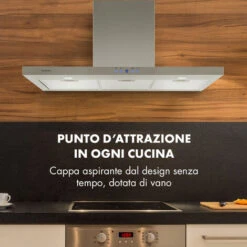Klarstein Limelight Cappa Aspirante A Parete 90cm 600m³/h Acciaio Inox 8 Klarstein Limelight Cappa Aspirante A Parete 90cm 600m³/h Acciaio Inox -Negozio Di Elettrodomestici 56582059 2