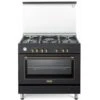 DeLonghi De Longhi PEMA 965 C ED Linea Country Cucina A Gas Libera Installazione Forno Elettrico 5 Fuochi Griglie In Ghisa Classe Energetica A Bruciatore Tripla Corona Coperchio In Cristallo 6 Funzioni 90 Cm A -Negozio Di Elettrodomestici 59673204 1