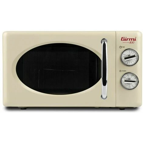 Girmi FM2105 Design Vintage Forno A Microonde Con Grill Capacità 20 Litri Potenza 700+800W 3 Modalità Di Cottura Crema 3 Girmi FM2105 Design Vintage Forno A Microonde Con Grill Capacità 20 Litri Potenza 700+800W 3 Modalità Di Cottura Crema