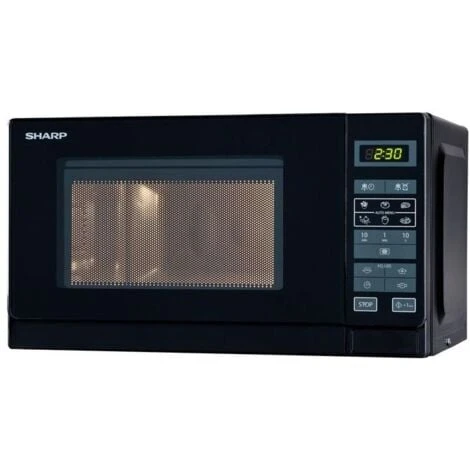 Sharp R-242 BKW Forno A Microonde Capacità 20 Litri Potenza 800W 8 Programmi Automatici 11 Livelli Di Potenza Nero 3 Sharp R-242 BKW Forno A Microonde Capacità 20 Litri Potenza 800W 8 Programmi Automatici 11 Livelli Di Potenza Nero