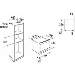 Schock By Glem Gas SMI253IX Forno A Microonde Capacità 25 Litri Potenza 900W Programmazione Elettronica Preimpostata 5 Funzioni Inox -Negozio Di Elettrodomestici 59678078 3
