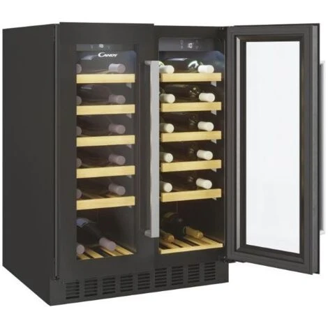 Candy CCVB 60D/1 Cantinetta Vino 38 Bottiglie Classe Energetica G Ripiani In Legno Illuminazione A Led Controllo Digitale 81 Cm Nero 7 Candy CCVB 60D/1 Cantinetta Vino 38 Bottiglie Classe Energetica G Ripiani In Legno Illuminazione A Led Controllo Digitale 81 Cm Nero - immagine 5