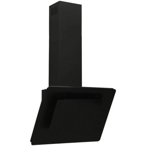 Cappa A Parete 60 Cm In Acciaio Inox E Vetro Temperato Nero VidaXL 3 Cappa A Parete 60 Cm In Acciaio Inox E Vetro Temperato Nero VidaXL