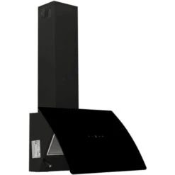 Cappa A Parete 60 Cm In Acciaio E Vetro Temperato Nero VidaXL -Negozio Di Elettrodomestici 60870094 4