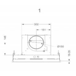 Cappa A Soffitto 90cm 815m3 / H Bianca - 6831 - Novy -Negozio Di Elettrodomestici 62927017 3