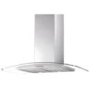 Cappa A Isola Decorativa 90cm 416m3/h Acciaio Inox/vetro - Ahi981ix - Airlux