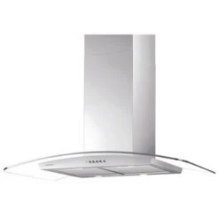 Cappa A Isola Decorativa 90cm 416m3/h Acciaio Inox/vetro - Ahi981ix - Airlux