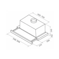 Elica ELITE 14 LUX GRIX/A/60 Cappa A Incasso 60 Cm Argento, Acciaio Inossidabile 9 Elica ELITE 14 LUX GRIX/A/60 Cappa A Incasso 60 Cm Argento, Acciaio Inossidabile -Negozio Di Elettrodomestici 64504738 4