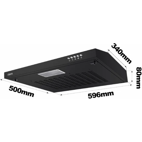 CIARRA 60cm Cappa Da Cucina Integrata CBCB6903 - Nero: 220m³/h Estrazione, 3 Livelli Di Potenza 4 CIARRA 60cm Cappa Da Cucina Integrata CBCB6903 - Nero: 220m³/h Estrazione, 3 Livelli Di Potenza - immagine 2