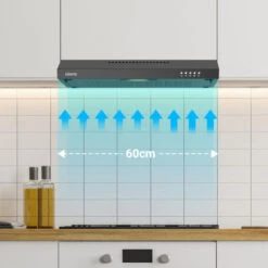 CIARRA 60cm Cappa Da Cucina Integrata CBCB6903 - Nero: 220m³/h Estrazione, 3 Livelli Di Potenza 9 CIARRA 60cm Cappa Da Cucina Integrata CBCB6903 - Nero: 220m³/h Estrazione, 3 Livelli Di Potenza -Negozio Di Elettrodomestici 64996417 3