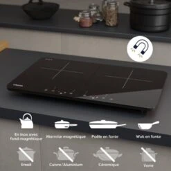 CIARRA Piastra Ad Induzione Portatile Con Doppia Zona Cottura E Controllo Touch - Nero 3500W -Negozio Di Elettrodomestici 64996419 4