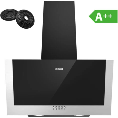 CIARRA Cappa Ad Angolo 60cm Con Aspirazione A 3 Velocità 736CBK60 - Nero Silenziosa E Facile Da Pulire 3 CIARRA Cappa Ad Angolo 60cm Con Aspirazione A 3 Velocità 736CBK60 - Nero Silenziosa E Facile Da Pulire