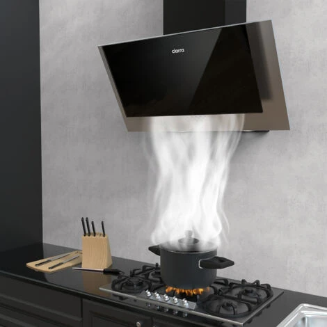 CIARRA Cappa Ad Angolo 60cm Con Aspirazione A 3 Velocità 736CBK60 - Nero Silenziosa E Facile Da Pulire 5 CIARRA Cappa Ad Angolo 60cm Con Aspirazione A 3 Velocità 736CBK60 - Nero Silenziosa E Facile Da Pulire - immagine 3