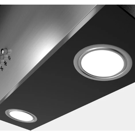 CIARRA Cappa Ad Angolo 60cm Con Aspirazione A 3 Velocità 736CBK60 - Nero Silenziosa E Facile Da Pulire 7 CIARRA Cappa Ad Angolo 60cm Con Aspirazione A 3 Velocità 736CBK60 - Nero Silenziosa E Facile Da Pulire - immagine 5